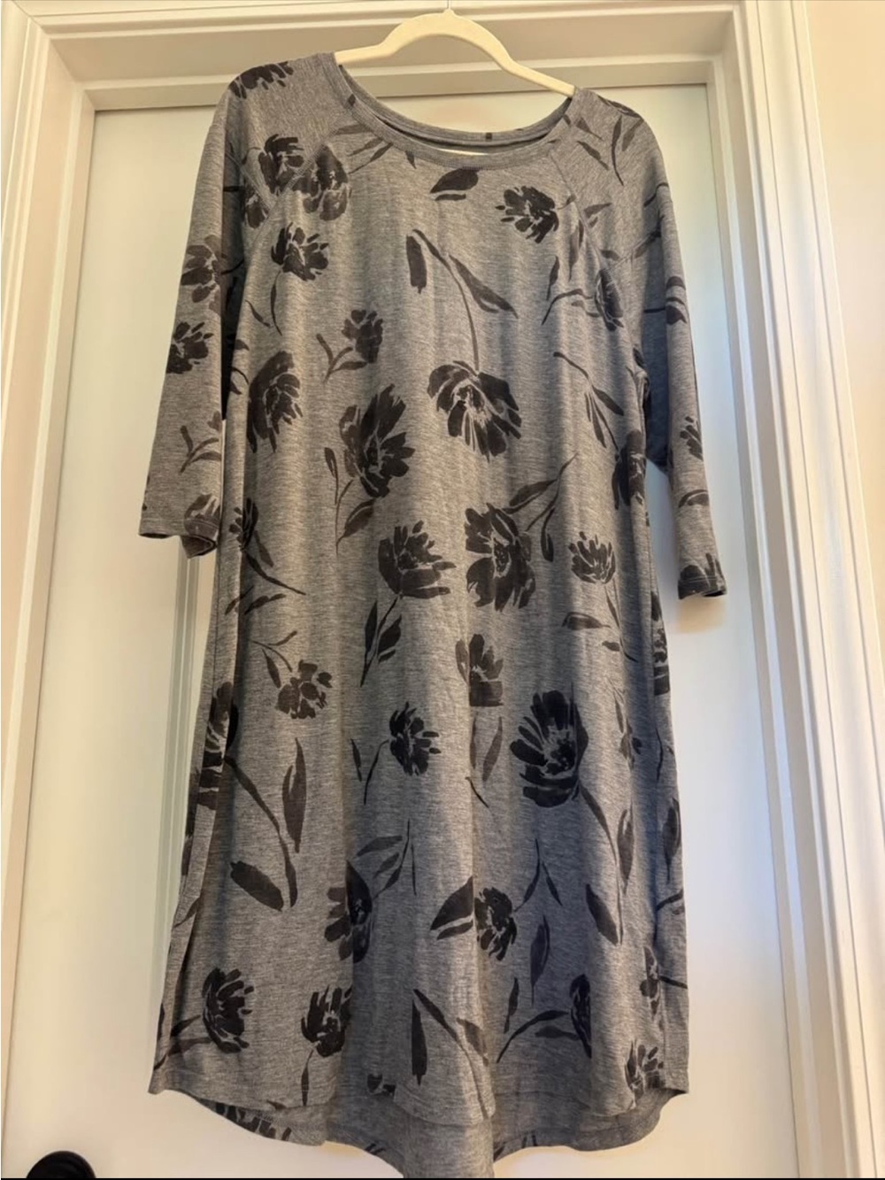 Maurices Grey Floral Midi Dress
